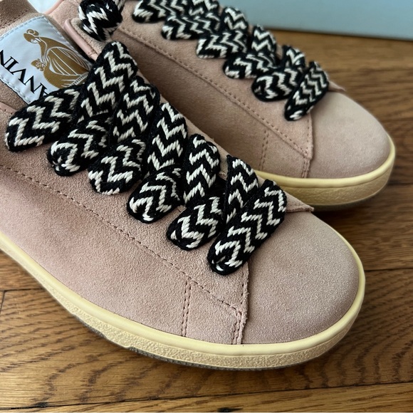 LANVIN SUEDE CURB LITE SNEAKERS - Picture 10 of 12